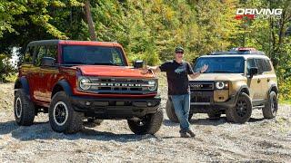 2024 Land Cruiser vs. Ford Bronco Sasquatch: Road and Trail Shootout!