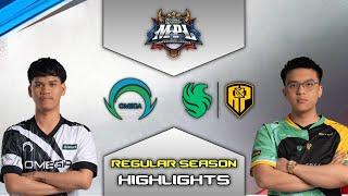 SMART OMEGA vs FALCONS AP BREN HIGHLIGHTS | MPL PH S14 REGULAR SEASON