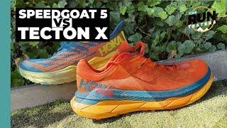 Hoka Speedgoat 5 vs Tecton X: Is the newcomer with the carbon plate Hoka's trail king?