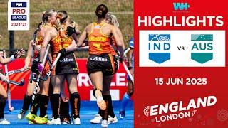 FIH Hockey Pro League 2024-25 Highlights: Australia vs India (W) | Match 2