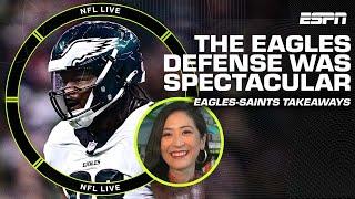 The Eagles defense was SPECTACULAR against the Saints | NFL Live