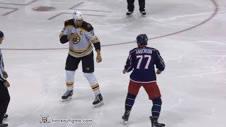 Zdeno Chara vs Josh Anderson Oct 30, 2017