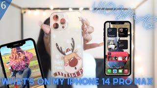 VLOGMAS 2022 || What's on My Gold iPhone 14 Pro Max || Ayana Michelle 