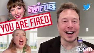 Elon Musk fires SWIFTIES employees in twitter meeting DUB