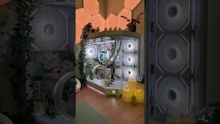 Nature-Inspired PC Setup with Soft Lighting#GamingSetup #PCBuild #AestheticSetup #youtubeshorts
