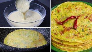 Aloo Paratha Recipe with Liquid Dough in 5 mins | No Rolling No Kneading