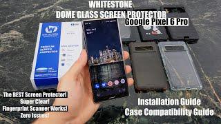 Google Pixel 6 PRO WhiteStone Dome Glass Screen Protector : The BEST!