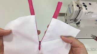 The way to install invisible zipper in just 4 mins/A smart sewing technique for an zipper