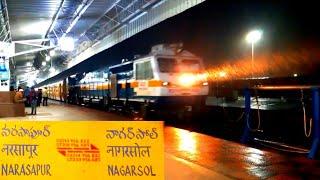 NAGARSOL NARASAPUR  Express Full Journey Compilation 02714 |Monsoon Journey || Special ||