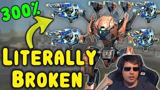 SHOCKTRAIN TYPHON is BROKEN! 300% Damage War Robots Gameplay - WR Mk2