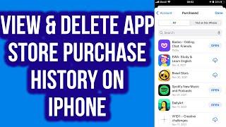 How To VIEW & DELETE App Store Purchase History on iPhone (2022)