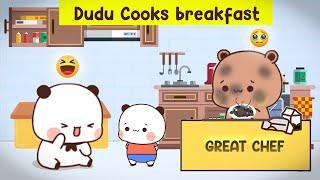 #BDC38 ▶Dudu Cooks BREAKFAST | BUBU DUDU Cuties | Bubu Dudu Animation | Peachgoma