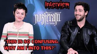 NOSFERATU 🩸 Interview | Emma Corrin, Aaron Taylor-Johnson