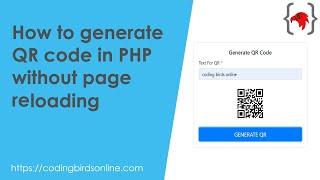 How to generate dynamic QR code in PHP | 100% working source code