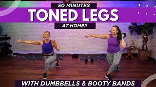 Toned & Sculpted Leg Day Workout  | 50-Minute At-Home Lower Body Burn