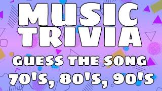 Music Trivia - 70's, 80's, 90's - Guess The Song