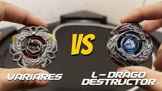 King VS Ryuga - Variares VS L-Drago Destructor In Life Size Stadium!