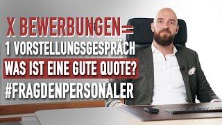 Was ist eine gute EINLADEQUOTE zu Vorstellungsgesprächen? #fragdenpersonaler