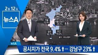 공시지가 전국 9.4% 상승…“비싼 땅에 더 많은 세금” | 뉴스A