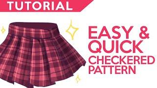 【Tutorial】Quick Checkered/Plaid Pattern