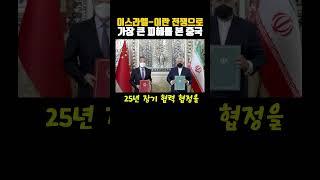 이스라엘-이란 전쟁으로 가장 큰 피해를 본 중국