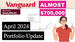 April 2024 Stock Portfolio Update | Almost $700,000| Financial Freedom