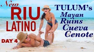  DAY4| NEW RIU LATINO, COSTA MUJERES| TRIP TO TULUM’s MAYAN RUINS, CENOTE, AND CUEVA| 4K