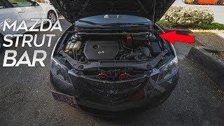 Installing a STRUT BAR On The MAZDA 3 | Looks or Useful?