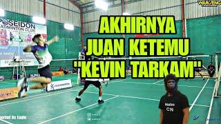 KEVIN TARKAM Akhirnya Tanding Dengan JUAN di Turnamen Badminton TANGERANG. Tangan Petir Abangku