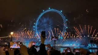 Fuochi di capodanno 2024 Londra - fireworks new year 2024 in London