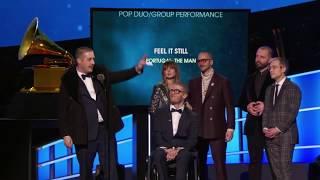 Portugal. The Man won Best Pop Duo/Group Performance | 60th Annual Grammy Awards