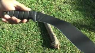 $15 M-Tech Kukri Knife Chopping Test (1080p HD)