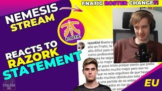 Nemesis Reacts to FNC Razork Statement 