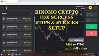 #BINOMO CRYPTO IDX SUCCESS #TIPS & #TRICKS SETUP