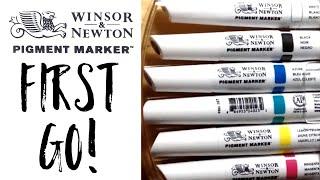 Winsor and Newton Pigment Marker review // First go!