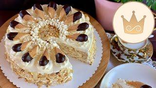 FANTASTIC CLASSIC! MALAKOFF CAKE NO BAKE WITH VANILLA-BUTTERCREME RECIPE BY SUGARPRINCESS