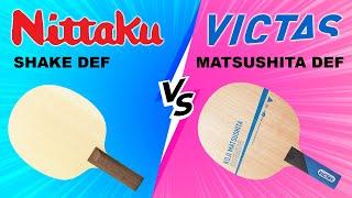 Victas Koji Matsushita Defensive VS Nittaku Shake Defence - Defensive Table Tennis Blades