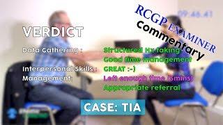 TIA with RCGP EXAMINERS COMMENTARY // MRCGP EXAM PRACTICE // CSA Prep // Episode 9a