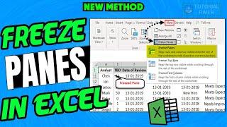 How to freeze panes in excel 2025 | Freeze columns and rows in Excel