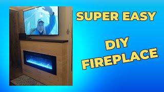 Super Easy DIY Fireplace Build on an Extreme Budget