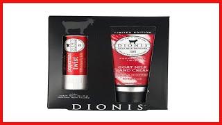 Dionis - Goat Milk Skincare Peppermint Scented Hand Cream & Lip Balm Set (1 oz and .28 oz)