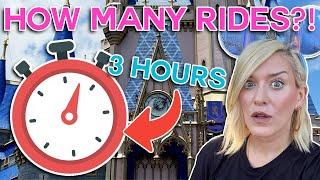 How Many Rides Can I Do In Magic Kingdom WITHOUT Lightning Lanes?! | BEST Day To Visit Disney World