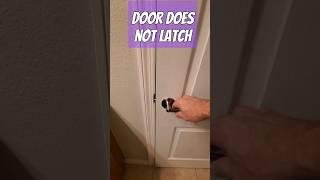 Door does not stay closed