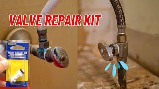 Use BrassCraft Multi-Turn Valve Stem Repair Kit To Fix Shut-Off Valve For Bathroom Sink and Toilet