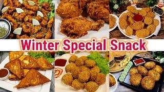 6 Tasty & Easy Winter Special Snacks Recipes | Perfect For High Tea Snacks By Tasty Food With Maria