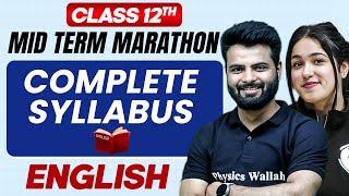 Complete CBSE English - Class 12th | MID Term in One Shot | Marathon Series 