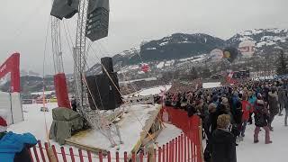 Hahnenkamm 2020 - Matthias Mayer starting, Highway to Hell