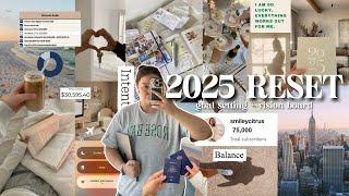 2025 *ULTIMATE* RESET  annual goals, habit tracking + making a vision board 