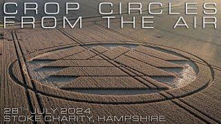 Crop Circle | Stoke Charity, Hampshire, UK | 28 July 2024 | Crop Circles From The Air