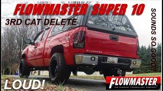 *BEST EXHAUST* FOR 07-13 5.3 SILVERADO!! (Third Cat Delete, Dual Flowmaster Super 10)